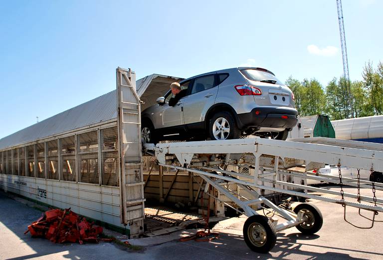 Стоимость транспортировки жд сеткой легковой машины из Москвы в Барнау