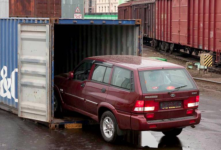 Стоимость отправки жд контейнером авто из Томска в Санкт-Петербург